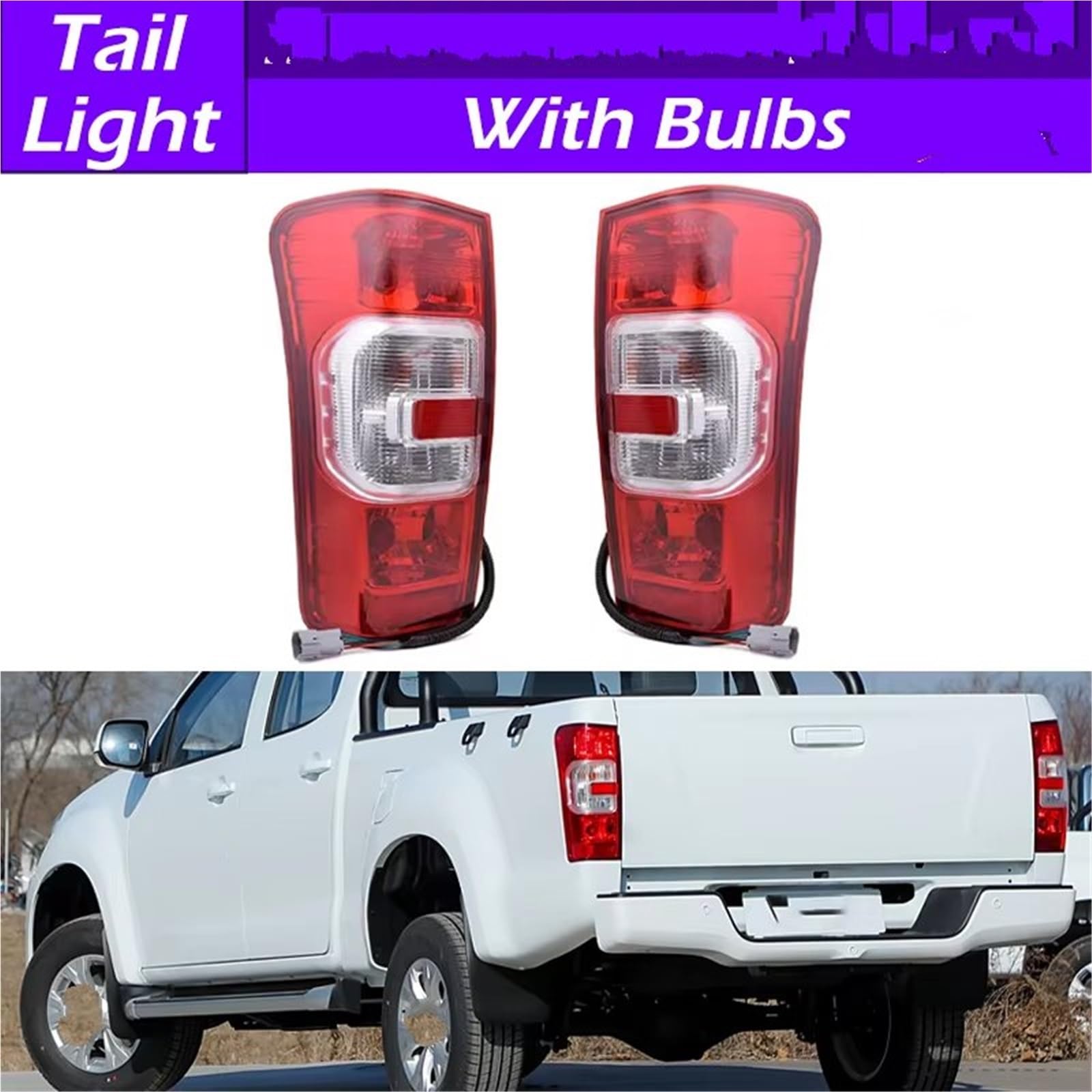 Coche Faro Trasero Compatible Con Isuzu Para Jim Para Re-Max Para Pickup Luz Trasera Freno, Indicadora Parada, Señalización, Marcha Atrás, Luces Traseras