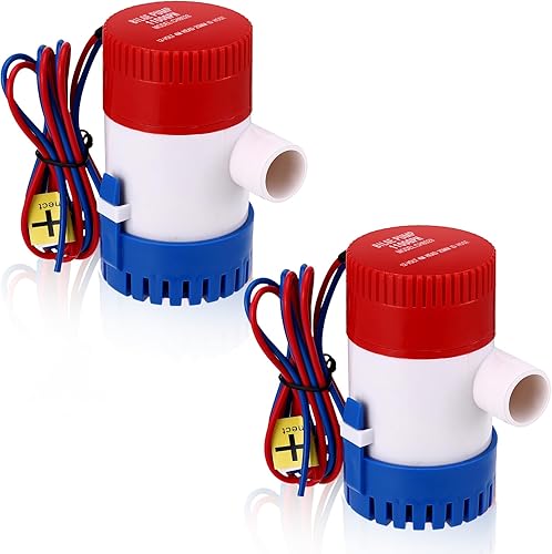 Bomba de sentina sumergible de 12 V, bomba de agua de sentina eléctrica de bajo ruido, bomba de agua automática no automática para tanque de agua,