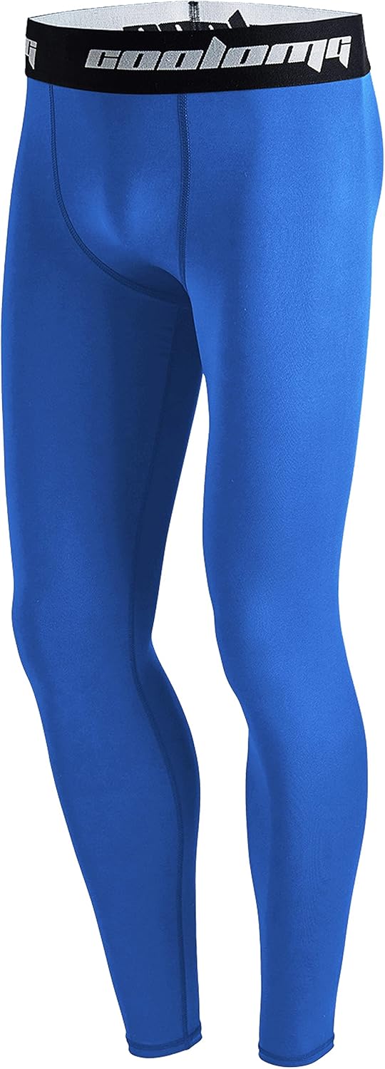 COOLOMG Youth Compression Pants Baselayer Tights Men Bike Running Gym Leggings : Clothing, Shoes & Jewelry