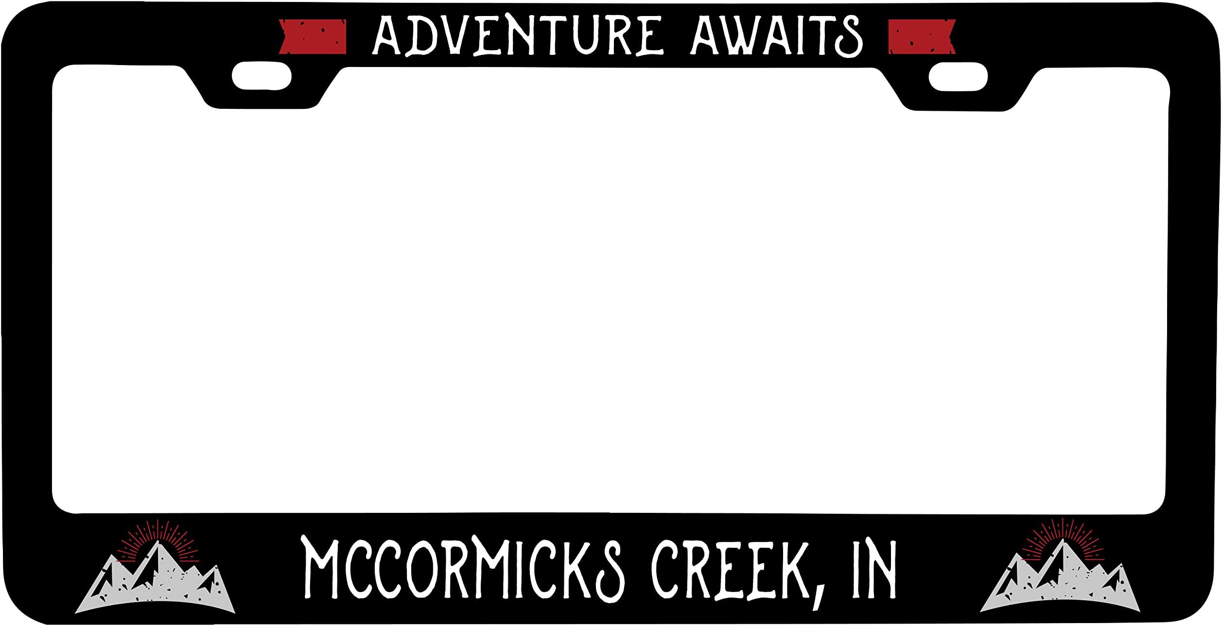 R and R ImportsMccormicks Creek Indiana Vanity Metal License Plate Frame