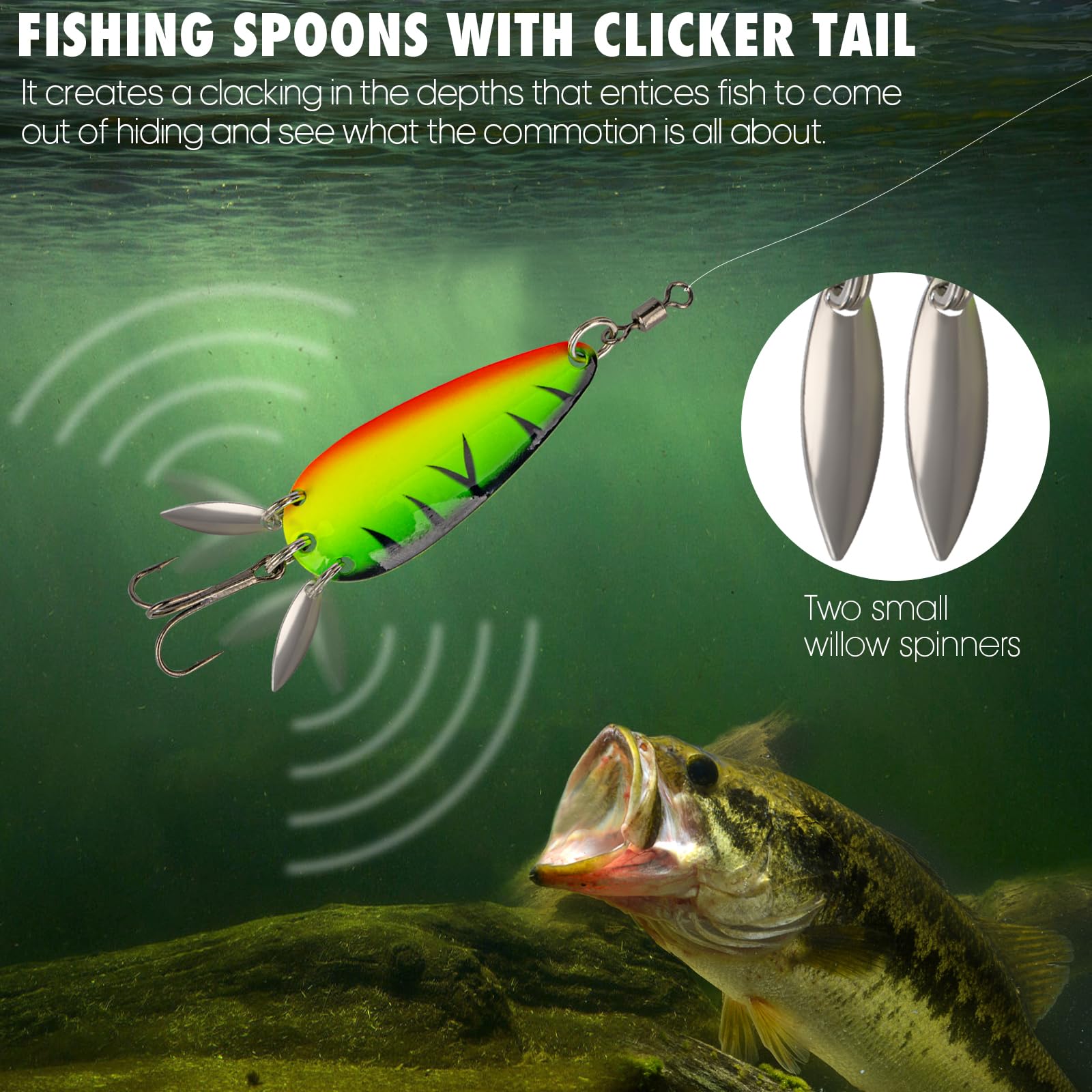 Deux Leurres De Pêche à L'achigan 1/4 Oz – Jigs Personnalisés – Neufs