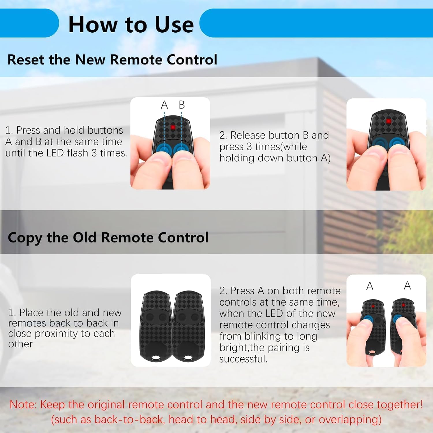 Lot de 3 Télécommandes CAME 433,92 MHz 2 Canaux, Compatibles Top-432EE/432EV/432NA pour Portails Électriques - 2