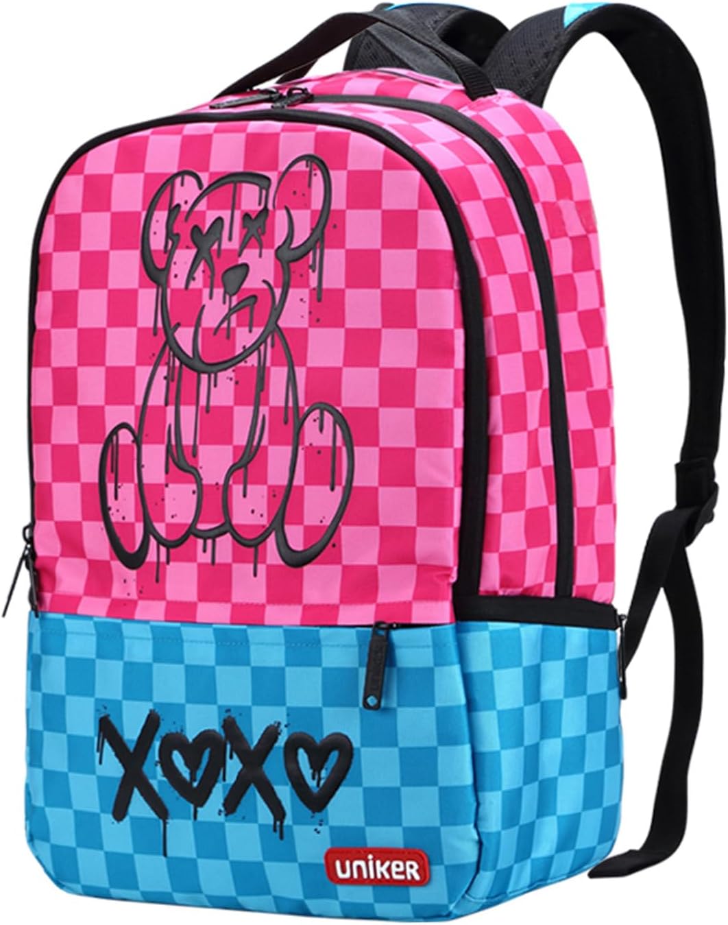UNIKER Laptop Backpack with USB Port,Graffiti Backpack for Work,Space School Backpack,Designer Laptop Backpack for 15.6 Inch