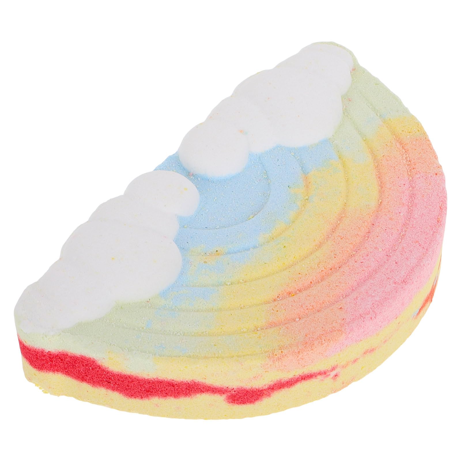 TOPBATHY 5 Stück Regenbogen Wolken Badesalzbombe mit Meersalz, Kreative