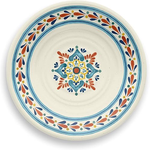 Miniatura 3 de TarHong La Cena - Juego de vajilla de 12 piezas para interiores y exteriores, melamina pura inastillable, 4 platos llanos, 4 platos de ensalada, 4