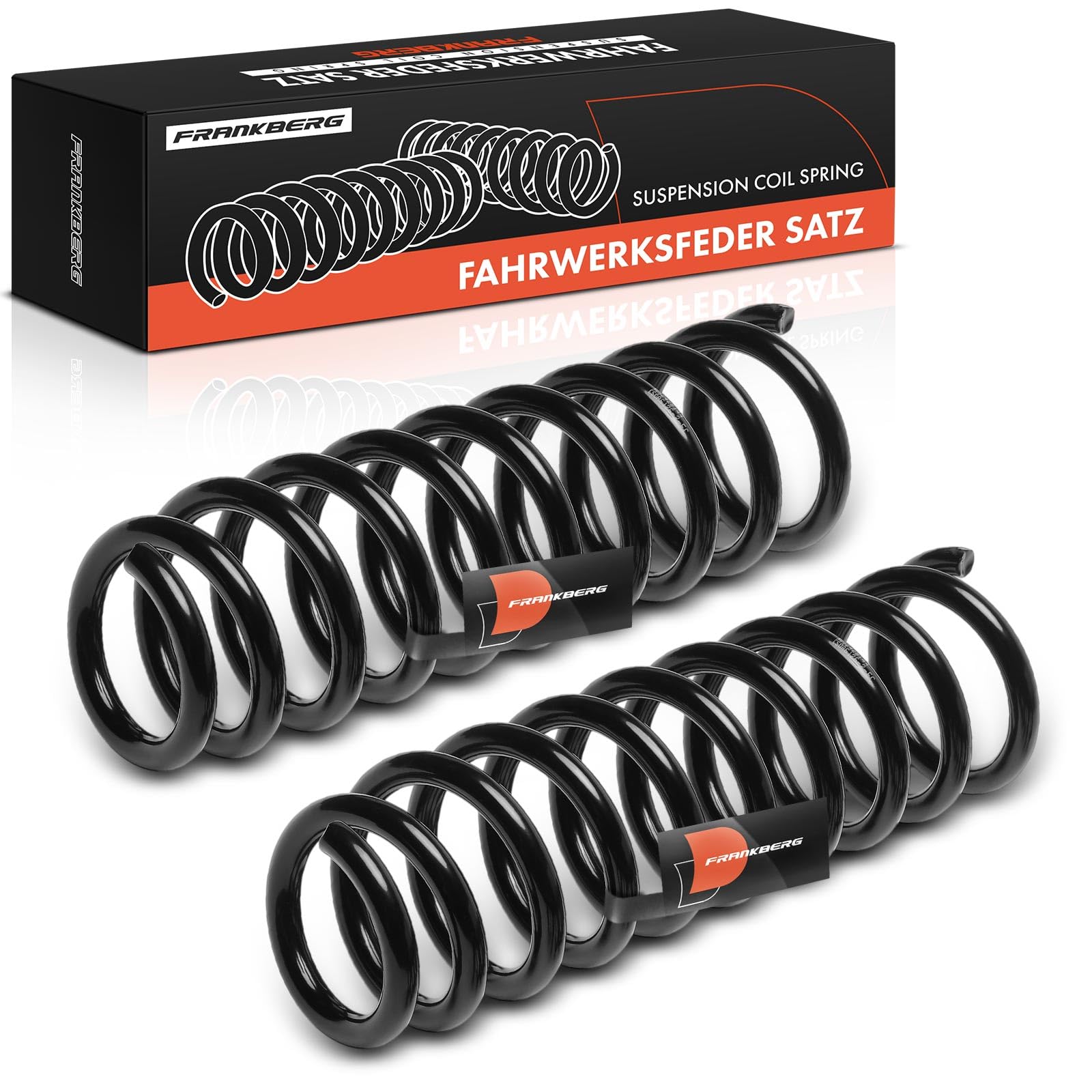 Frankberg 2x Muelle de suspensión cojinete de muelle muelle helicoidal | eje trasero, izquierda, bien; 553502Y120; Compatible con: Sportage SL, iX35 EL ELH LM