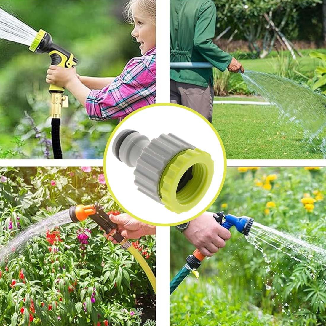 Attacco Rapido Acqua Per Adattatore Gardena, Connettore Da 13 Mm, Per Tubo Da Guarnizione Inclusa