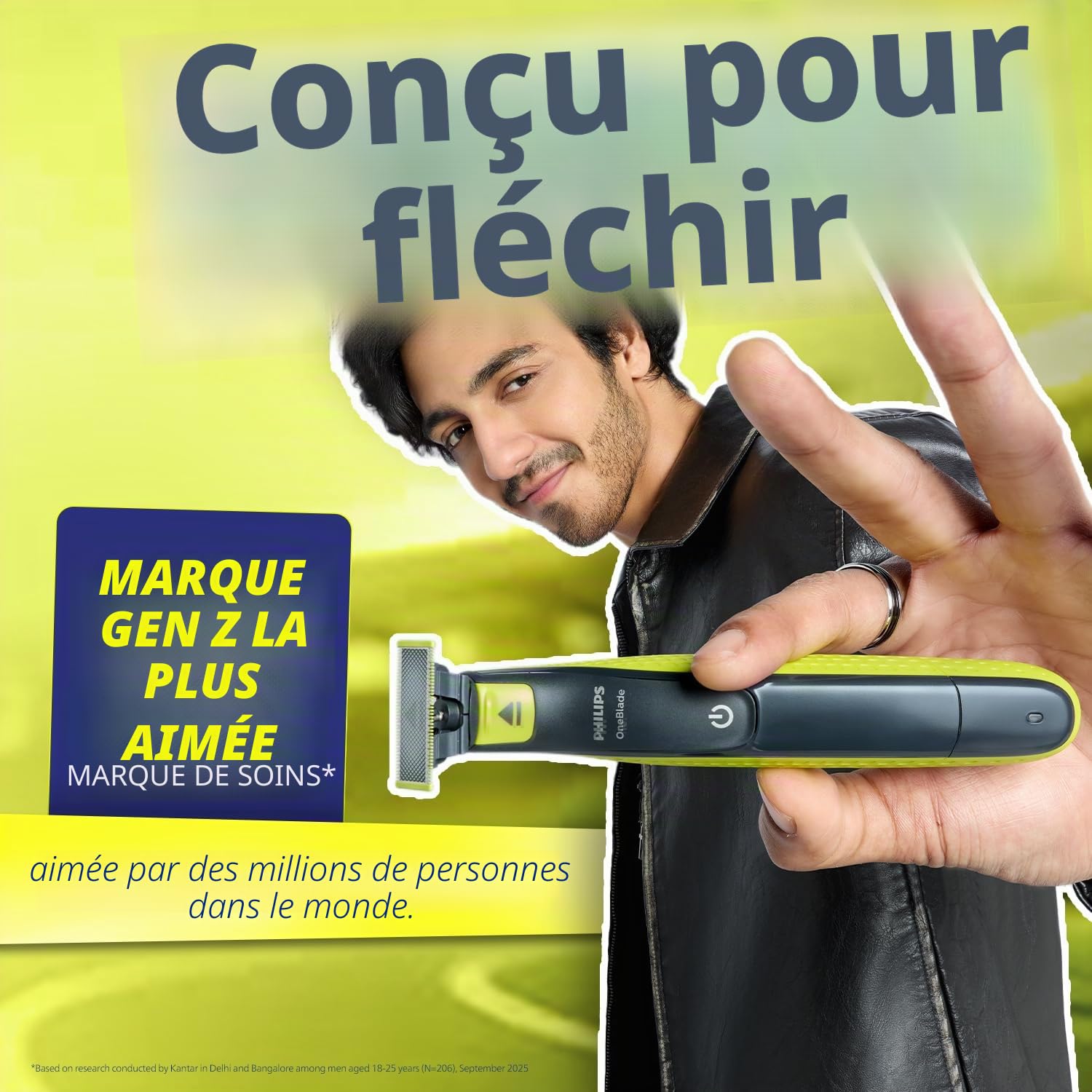 Philips OneBlade Turbo2X QP2724/10 Hybrid Trim, Edge, Rasage Dual Protech Tech Convient à tous les types de peau et épaisseur de poils