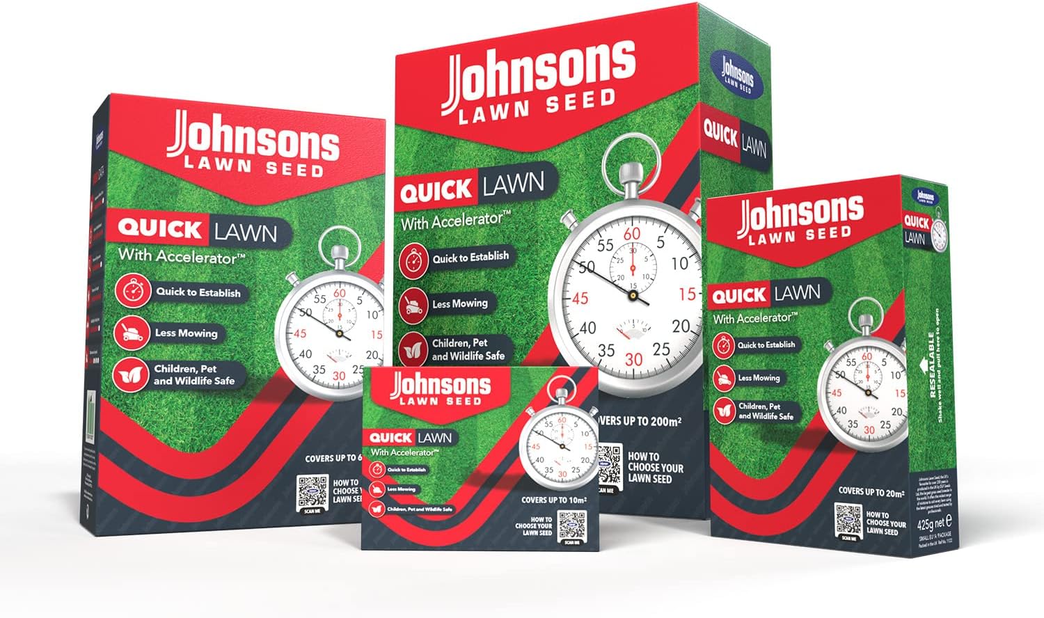 Johnsons Grass Seed Quick Lawn Pack Grass Seed Kit Patch Repair