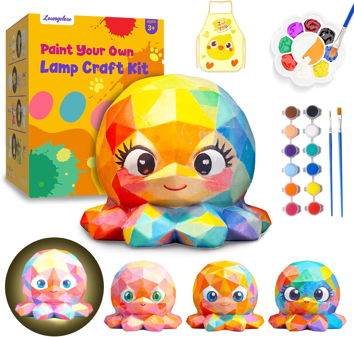 Illuminate Creativity: Review of the Paint Your Own Octopus Lamp Kit for Kids!