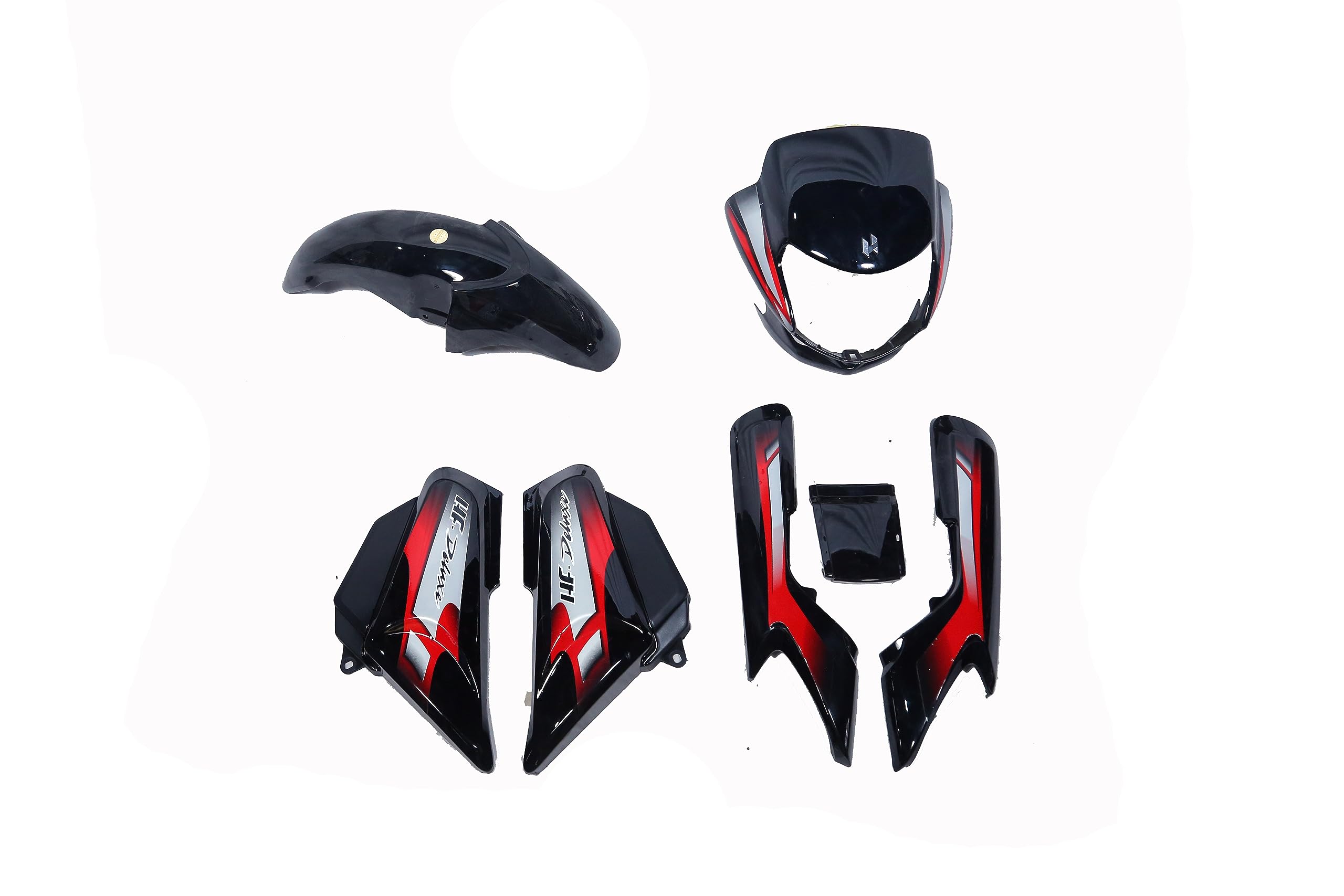 Ultra Full Fiber Body Kit For HF DELUXE BS6 BLACK RED Ultra Full Fiber Body Kit For HF DELUXE BS6 BLACK RED