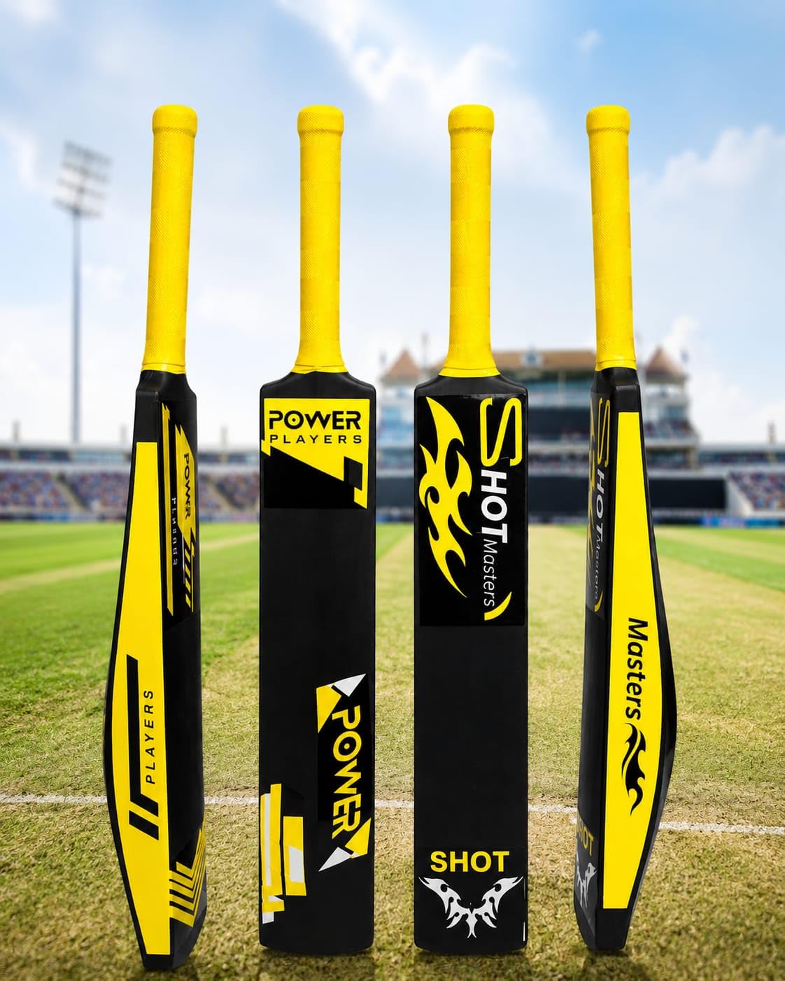 Cricket Bat [81 x 10 CM] | Full Size Tennis Bat for Cricket | Cricket Bat-Ball for Kids (10 to 14 Years Old) | Plastic Bats for Indoor Tournament | Lightweight Fiber Bat for Cricket kit-picture-12