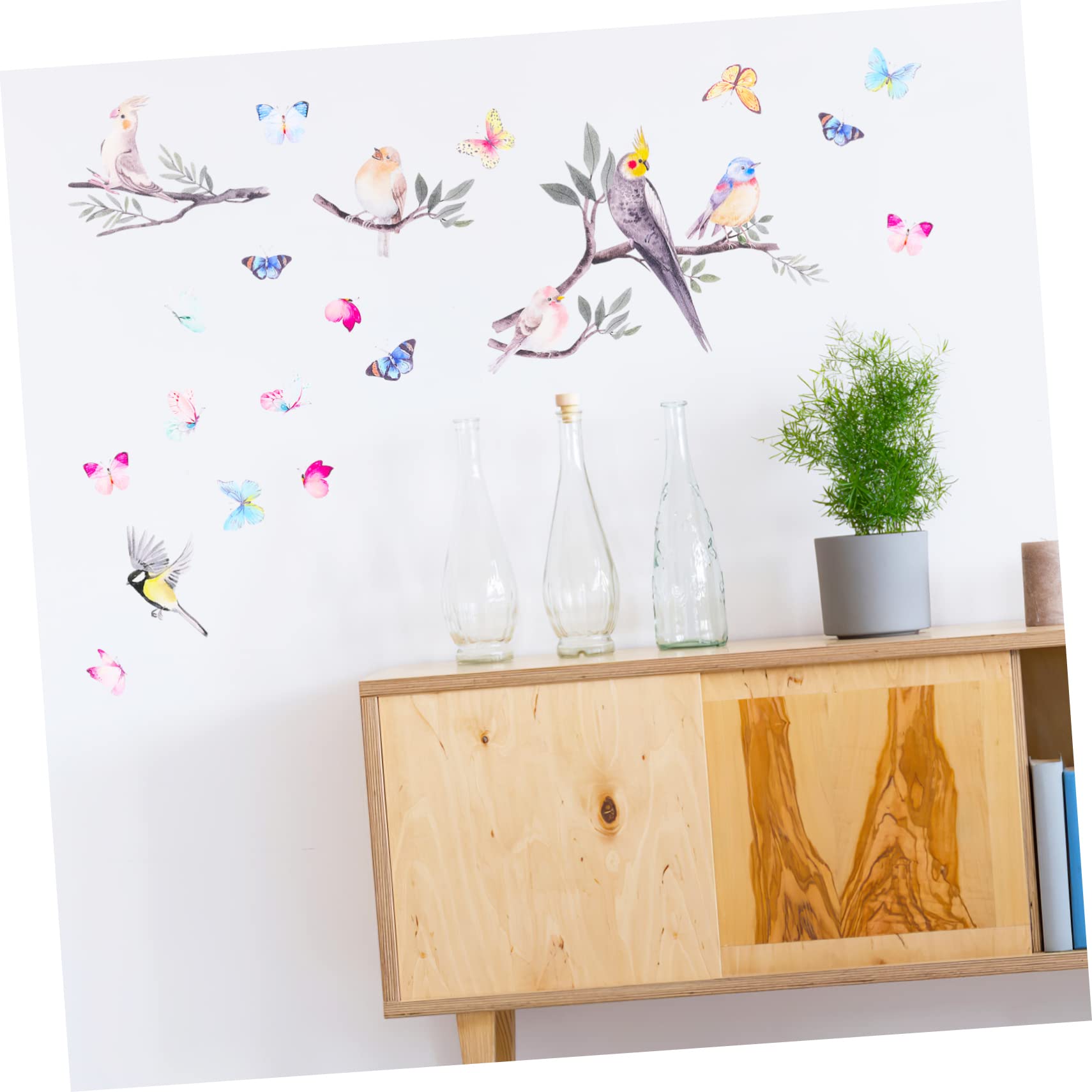 Abaodam 4hojas Pegatinas De Ventana De Aves Para Calcomanías De Pájaro Para Decoración Infantil y Habitaciones