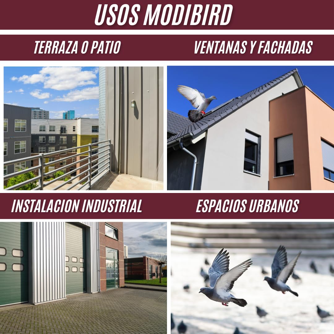 Repelente de aves 1X750 ml I ahuyentador de palomas y pajaros | modificador de conducta para palomas, gorriones, gaviotas | anti palomas balcones, ventanas, edificios | ahuyentador aves