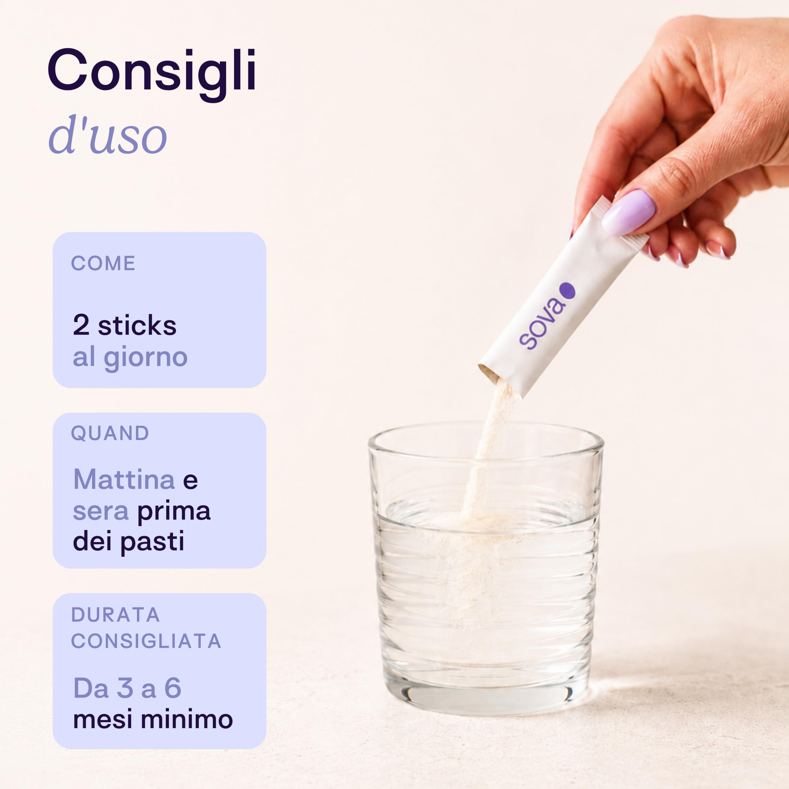Myo Inositolo e D Chiro Inositolo 4000 mg - PCOS - con Acido Folico (Vitamina B9), Zinco e Vitamina B6 – Integratore Donna per Equilibrio Ormonale Femminile – 60 Bustine – SOVA - Ovastart
