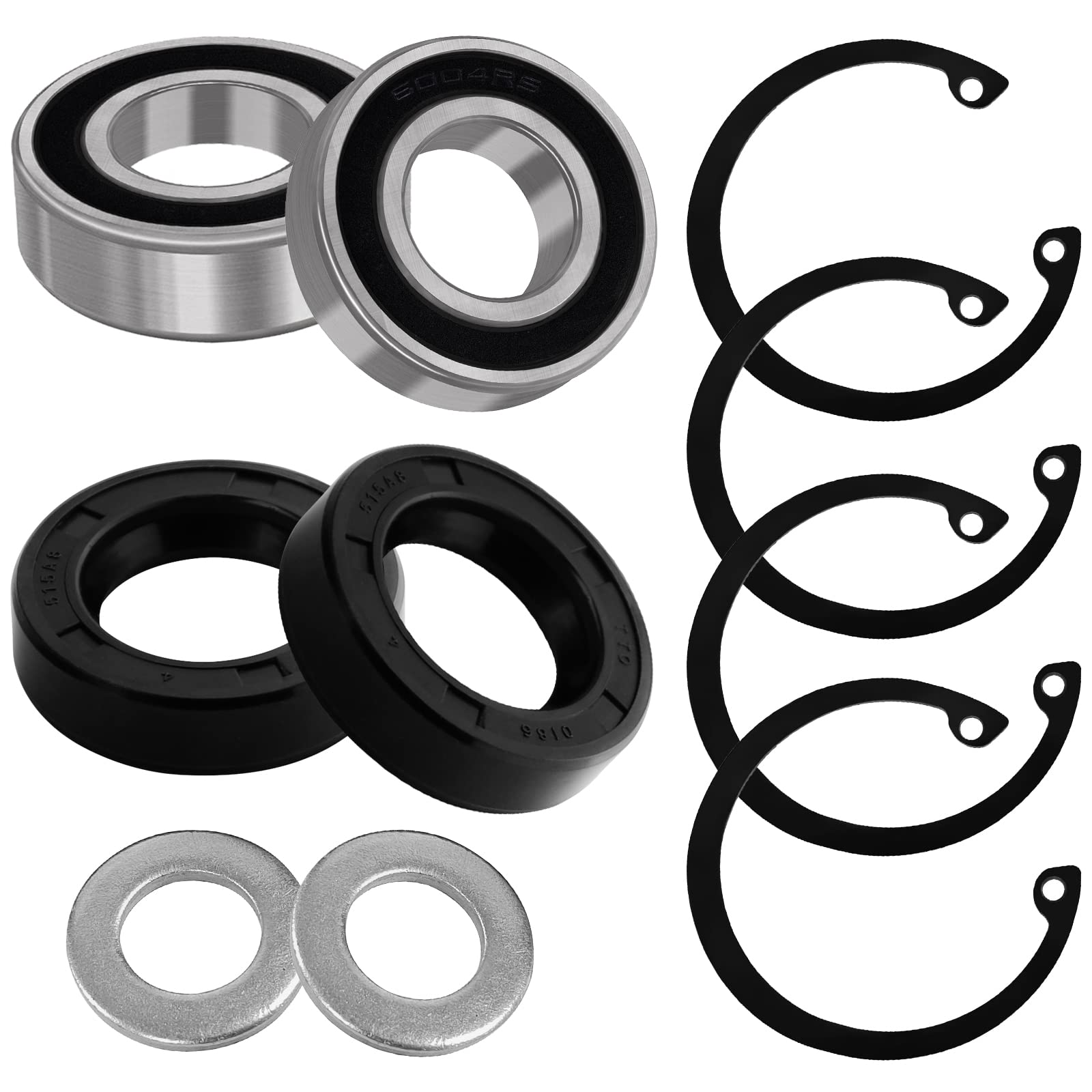 Golf Cart Rear Axle Shaft Bearing & Seal Kit for EZGO TXT RXV Marathon Medalist 1978-UP Electric Golf cart, OEM 611931 15112-G1 15112G1 70181-G01 70181G01 620343, 2 Pack
