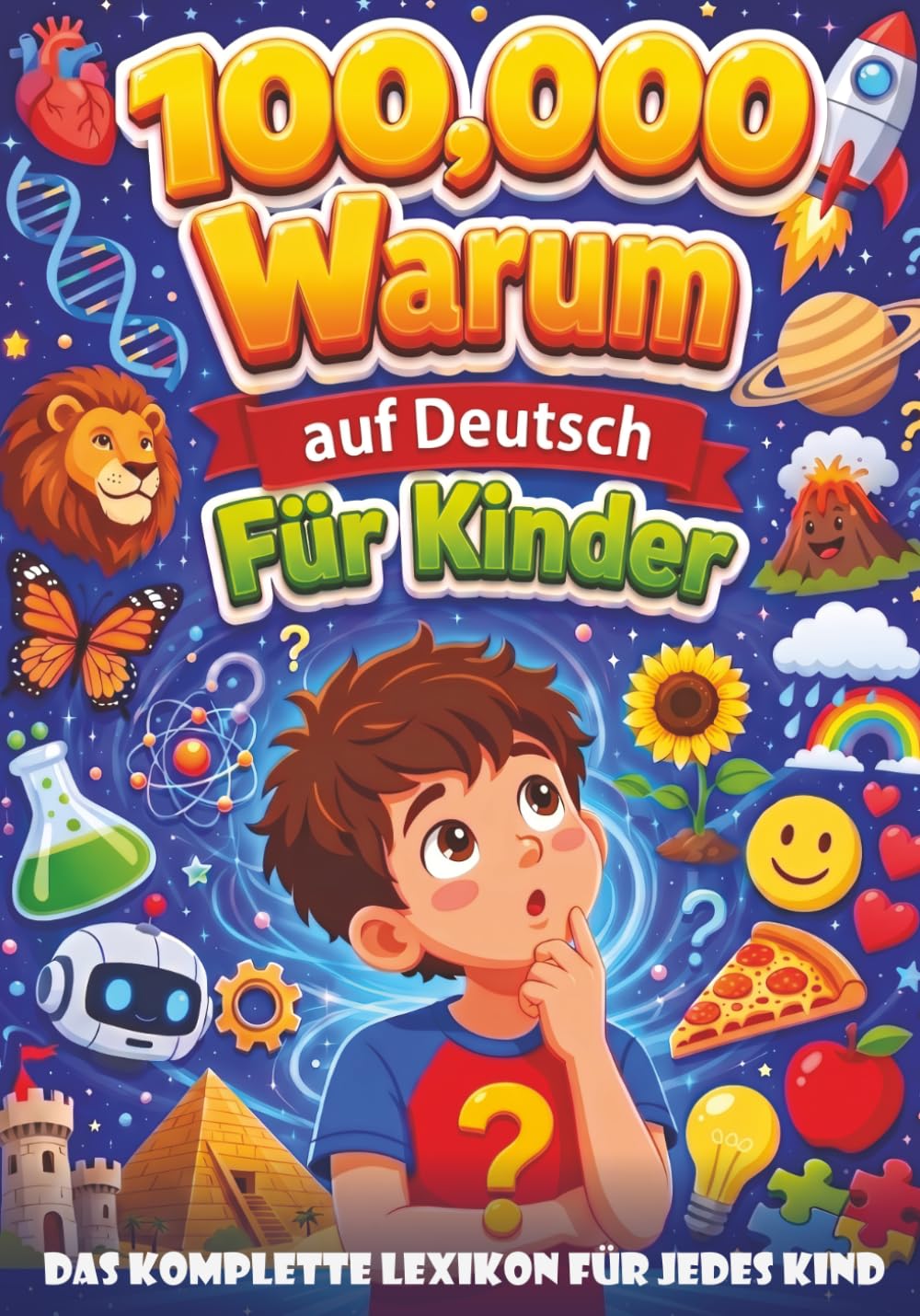 100,000 Warum auf Deutsch Für Kinder: Das komplette Lexikon für jedes Kind mit 1100 Fragen und Antworten über Wissenschaft Tiere Weltraum Geschichte und mehr