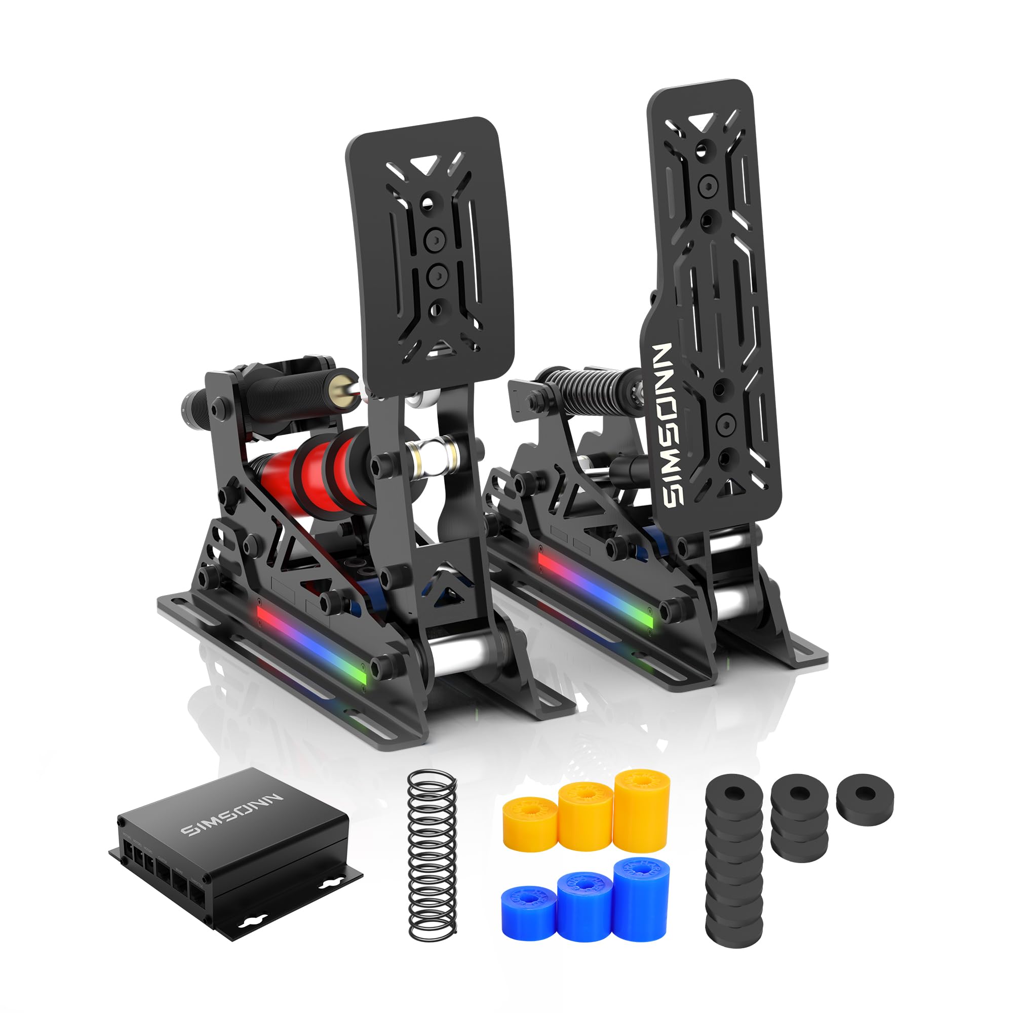 SIMSONN Bundle Pro X Ultra (pedali per simulatore di guida, kit di molle e distanziali)