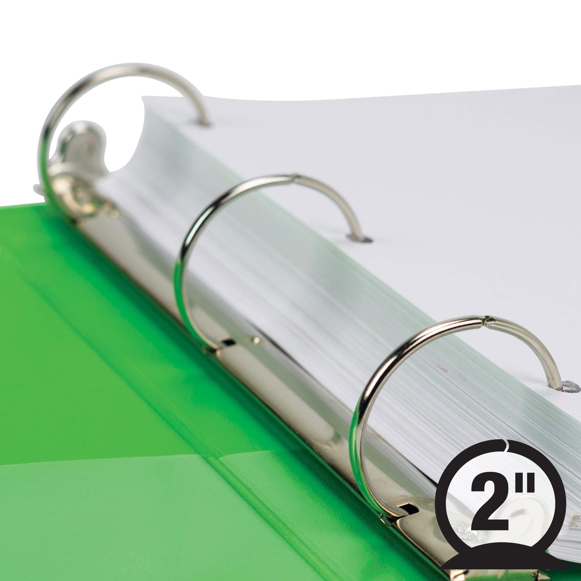 Samsill Plant Based Durable 2 Inch 3 Ring Binders, Made