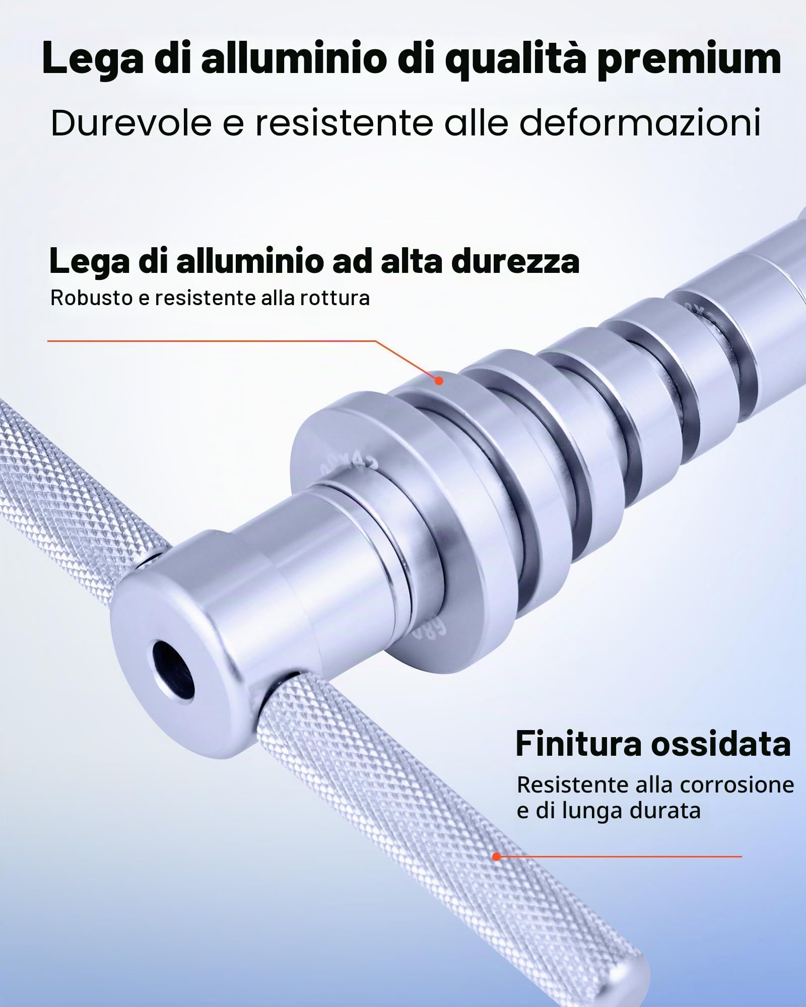 VEVOR Kit Pressa per Cuscinetti, 25 Pezzi, per Piste e Guarnizioni dei Cuscinetti con Boccole e Chiavi, per l'Installazione e la Rimozione delle Guarnizioni in Lega di Alluminio con Custodia