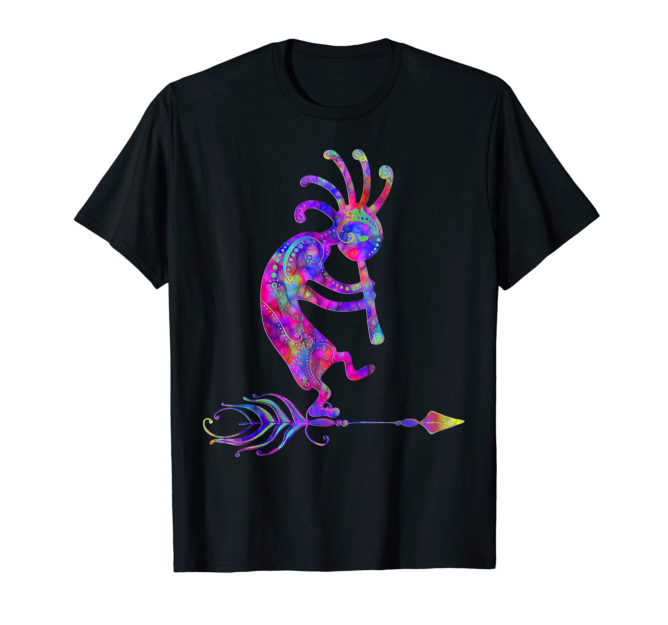 Native American Kokopelli With Feather 2 - Fan Fun T-ShirtOEKO-TEX STANDARD 100