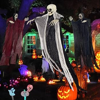 Garden String 2 Packs Halloween Decorations Outdoor Spooky Ghost Decor With Battery-Operated String Lights For Front Porch Yard Haunted House Halloween Party U2013 Buy The Best Products In The Online Store Halloween