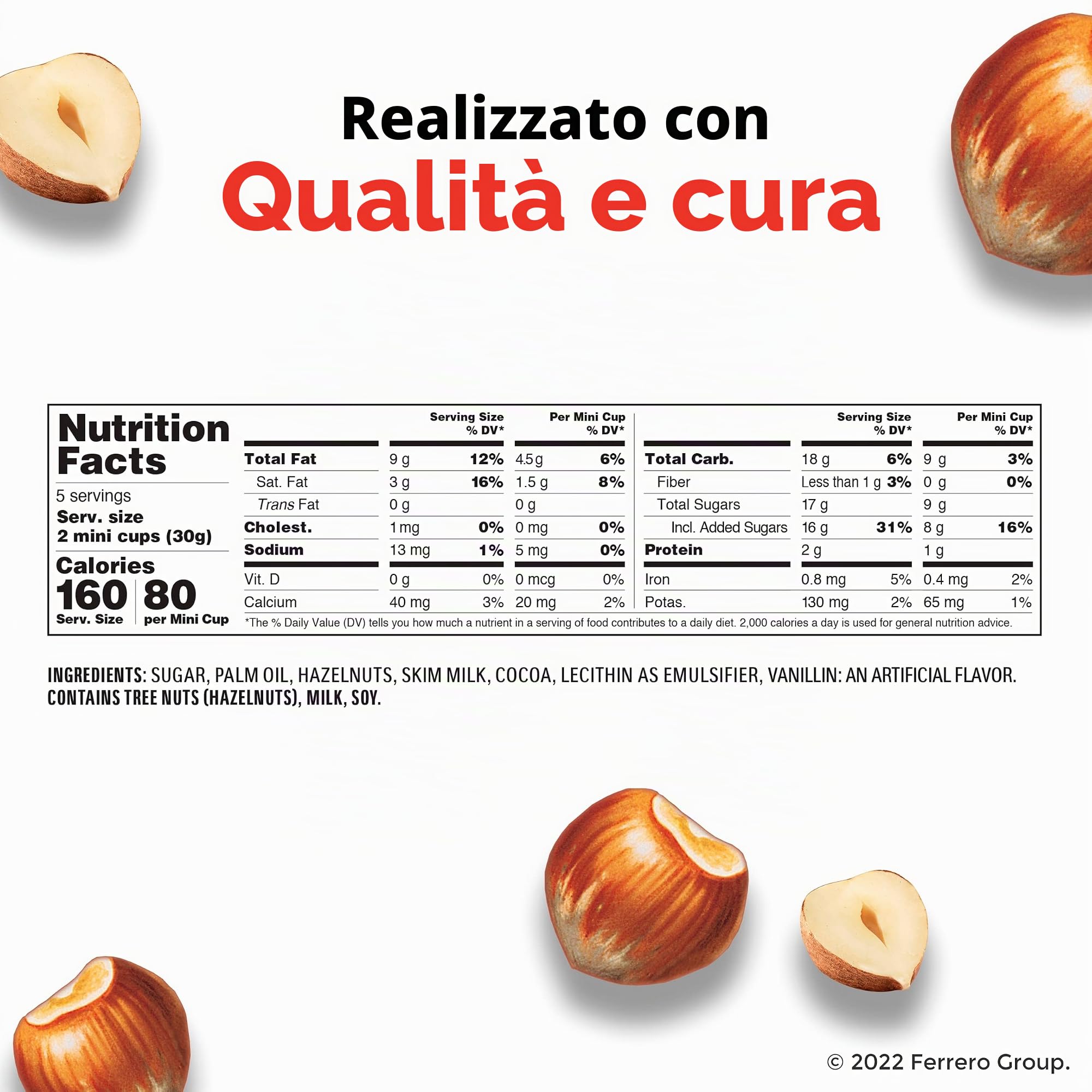 Nutella Single Serve (15g) , 120 Count