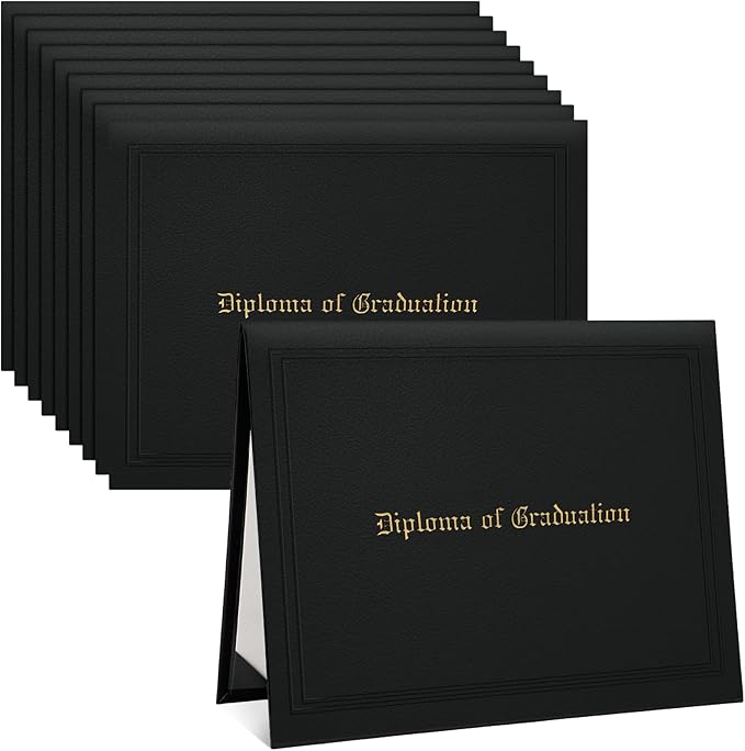 10 Pcs Graduation Imprinted Diploma Holder 8.5''x 11