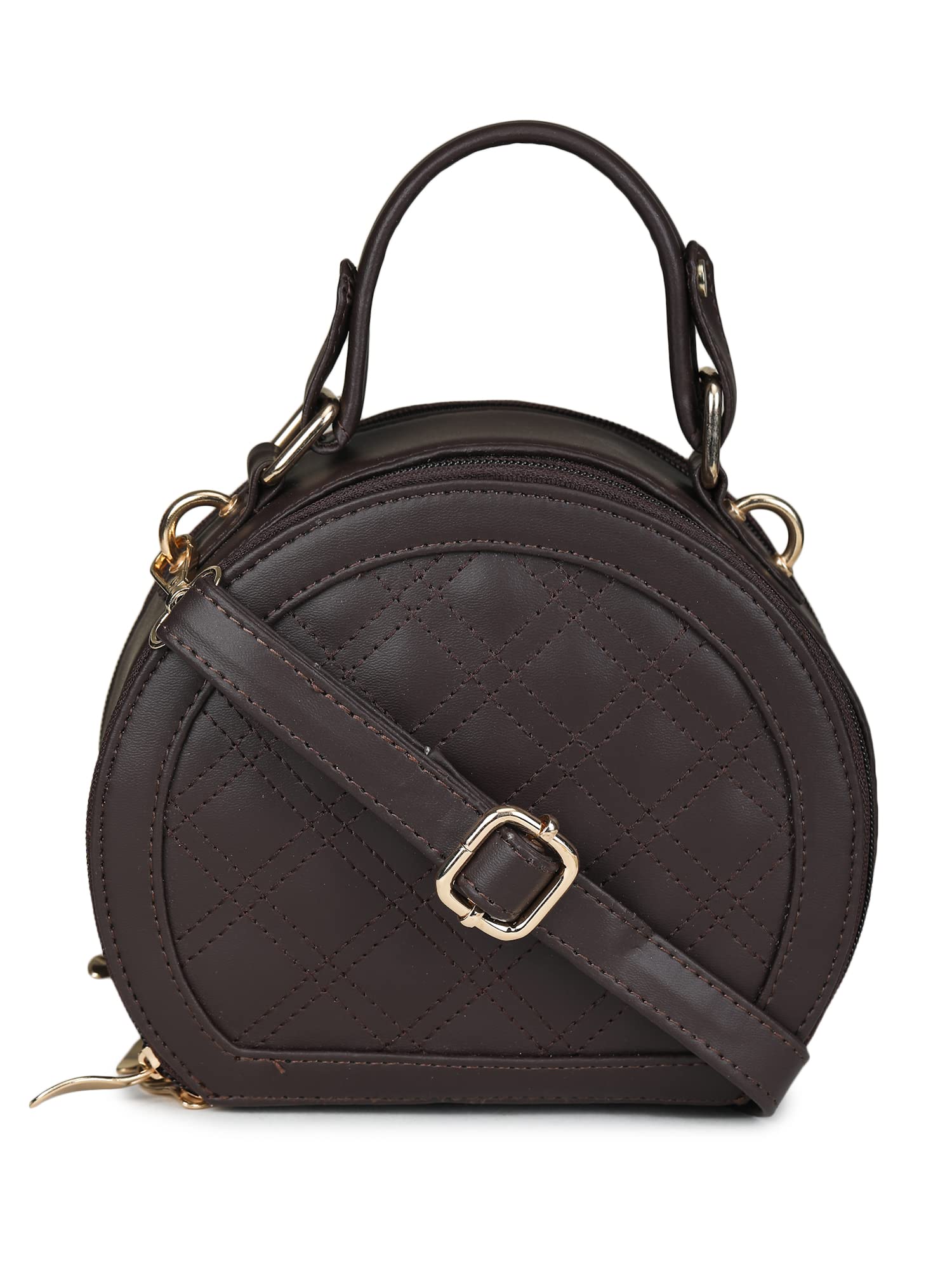 LEGAL BRIBE Womens Checkered Sling Bag (Brown) (B0BRB437ST) Amazon Price History, Amazon Price Tracker