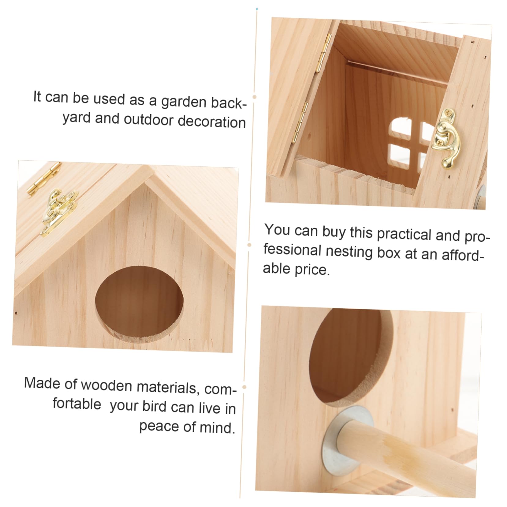 WOONEKY Per Box Allevamento per Cocorite e Parrocchetti per Nidificazione Casa per Resistente Decorazione per e Balcone