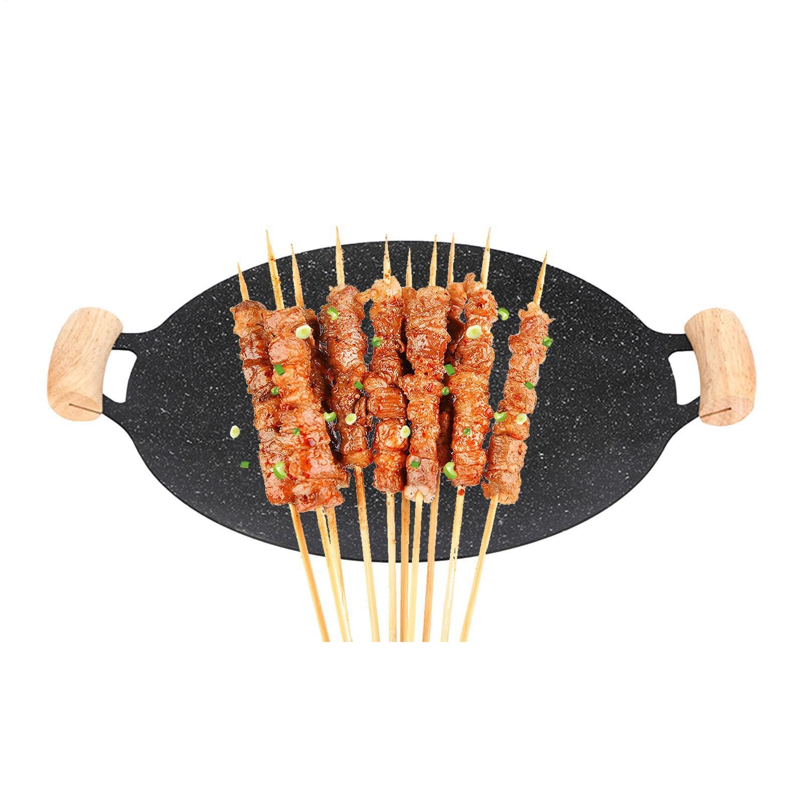 Patelnia Teppanyaki, koreańska okrągła patelnia grillowa z powłoką