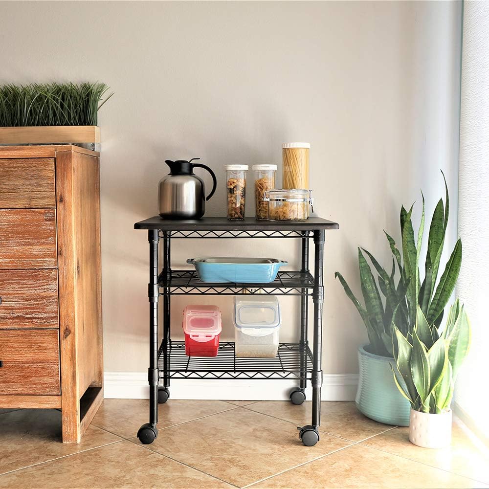 Printer Stand Series / 3 Tier Printer Stand(Black) 18" Wx21 Lx27 H (3 Tier)