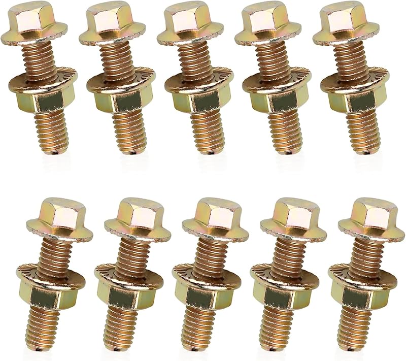 Kit de Parafusos do Coletor de Escape leechio M8 x 1,25 x 30 mm com Flange – 10 unidades