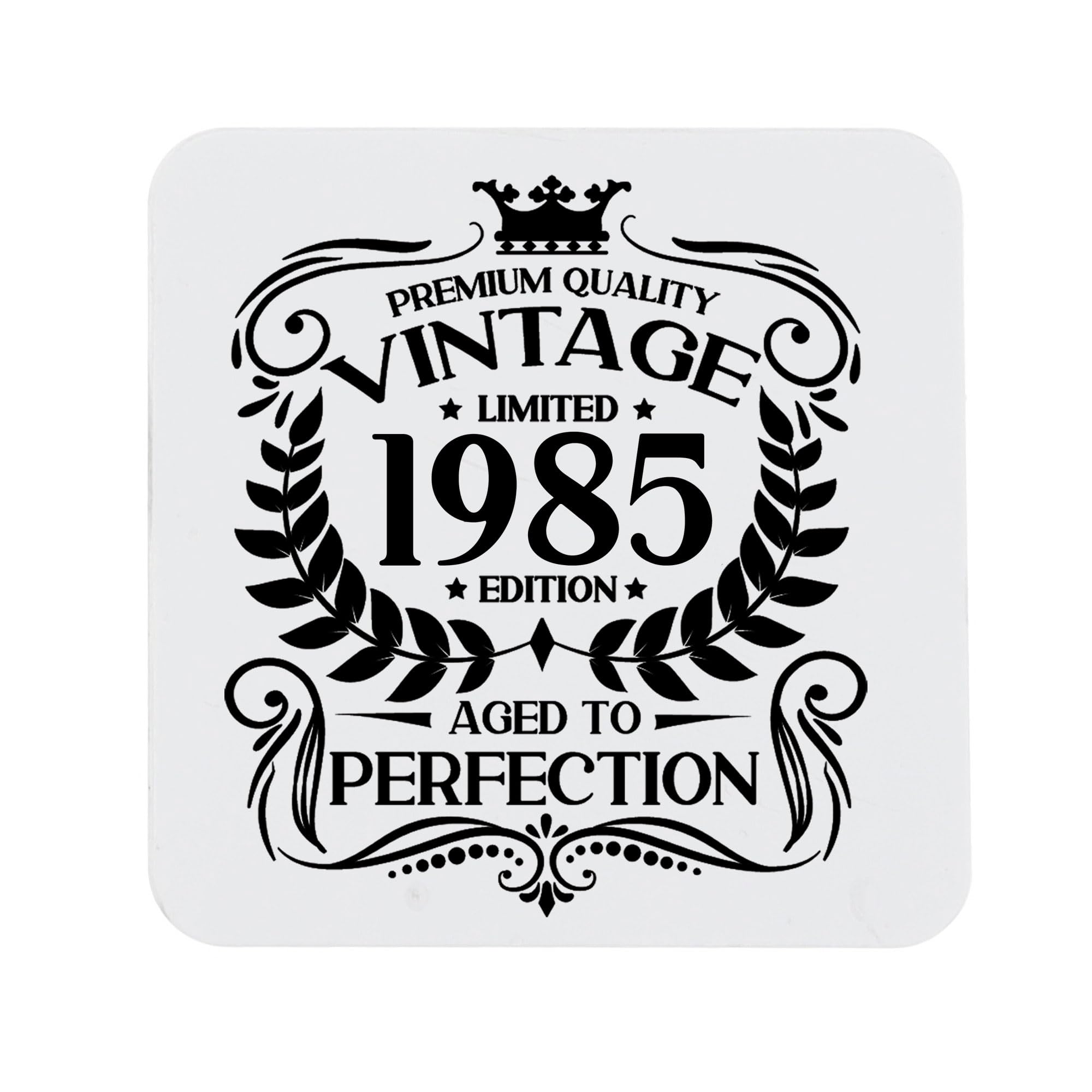 80th Birthday Gift for Men Vintage 1946 Aged to Perfection Engraved Slate Coaster Present for 80 Year Old Etched Natural Slate Placemat (Round Slate) — view 236