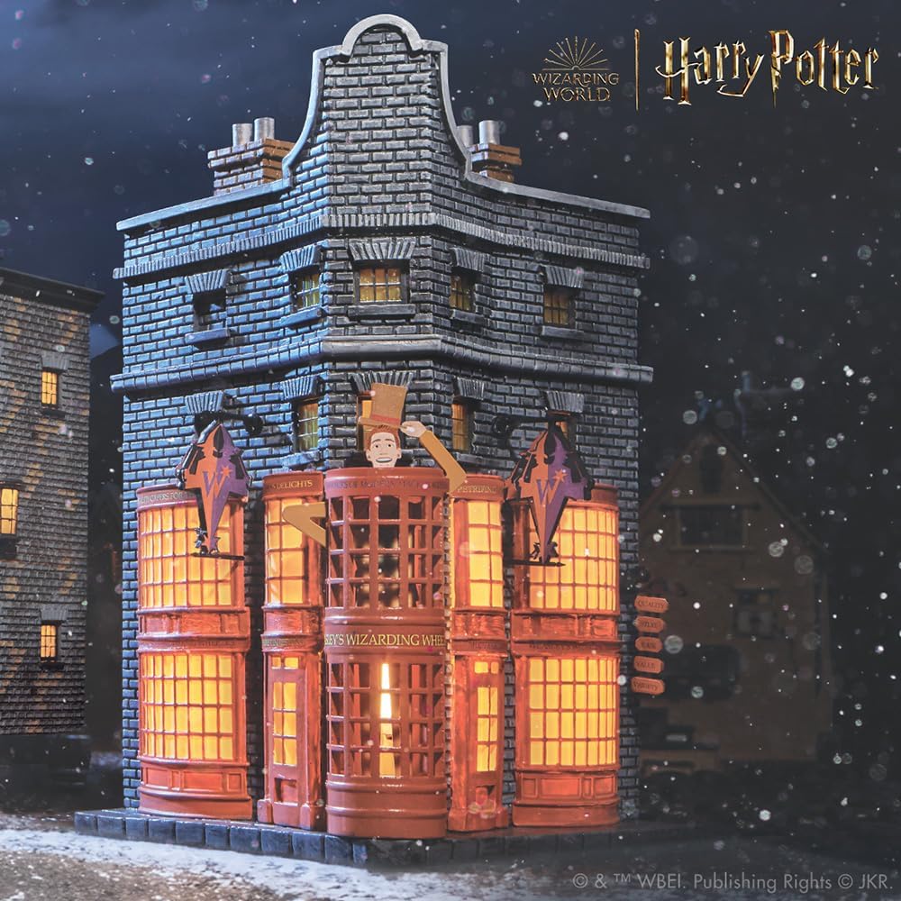 Department 56 Harry Potter Village Weasleys' Wizard Wheezes Lit Building, 8.11 Inch, Multicolor