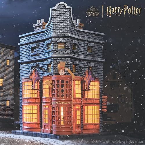 Miniatura 2 de Department 56 Harry Potter Village Weasleys' Wizard Wheezes - Edificio iluminado, 8.11 pulgadas, multicolor