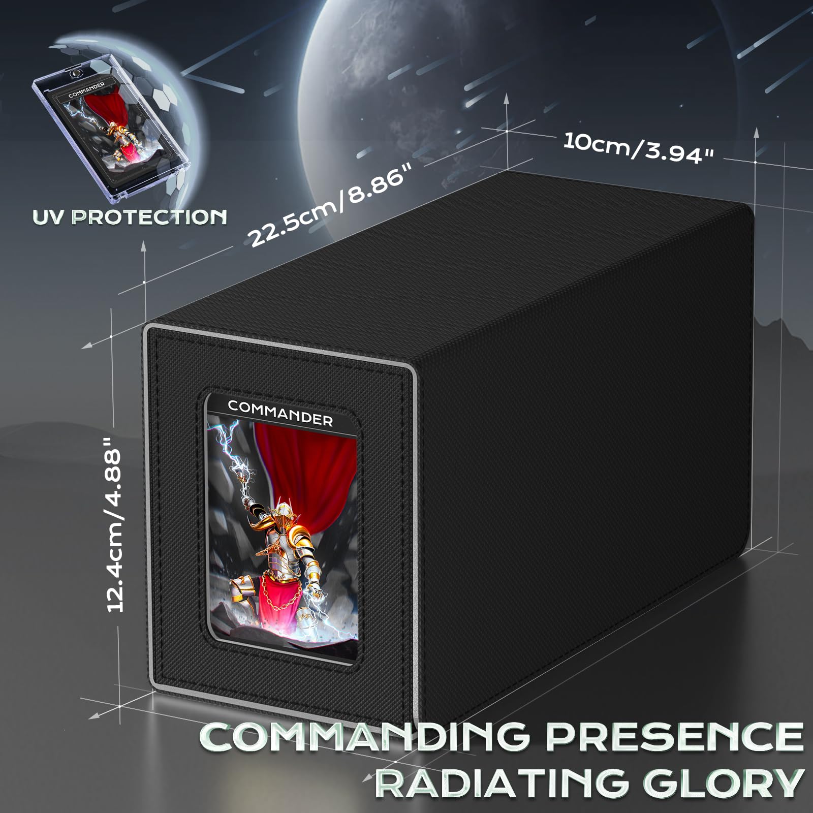 ZLCA MTG Commander Deck Box na 200 kart dwuwarstwowych z