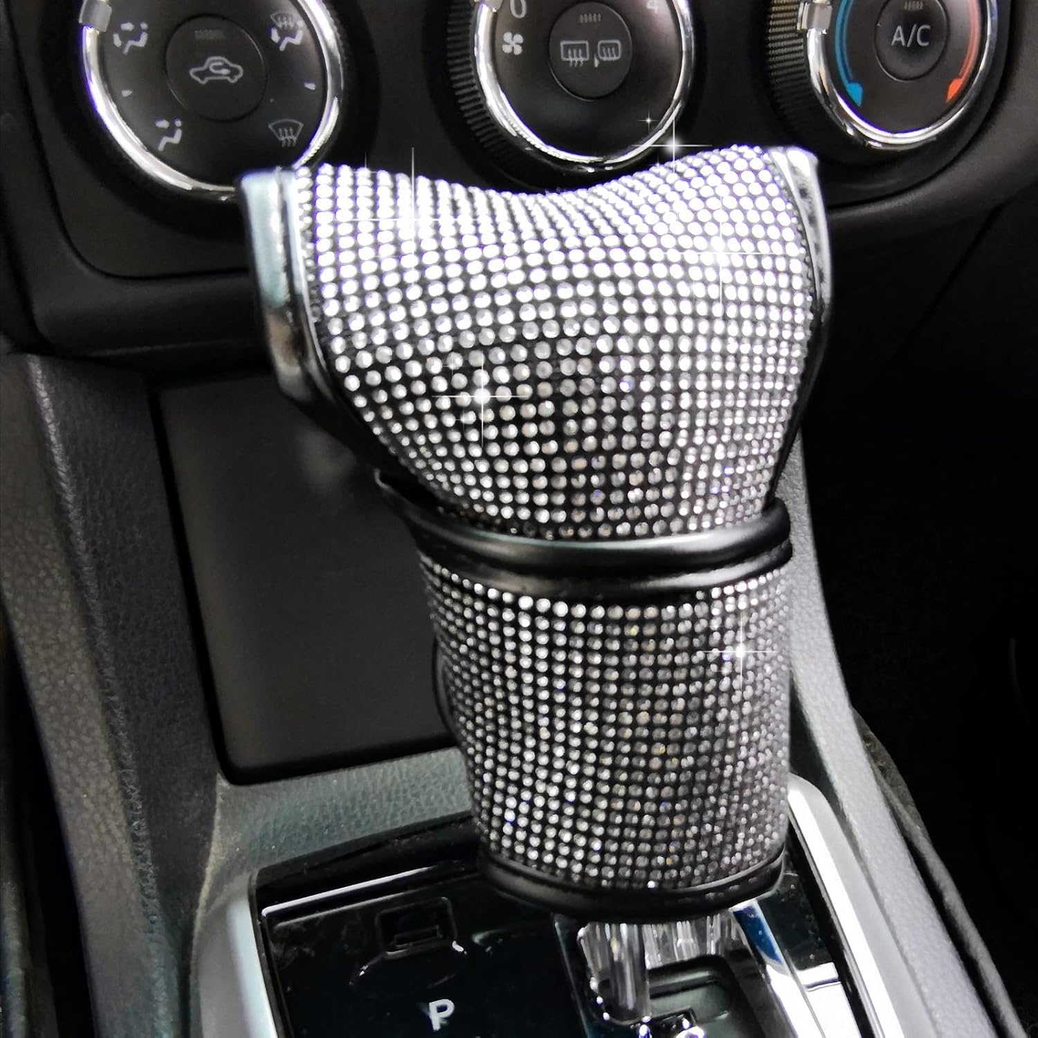 KEVWR Bling Bling Auto Shift Gear Cover, Luster Crystal