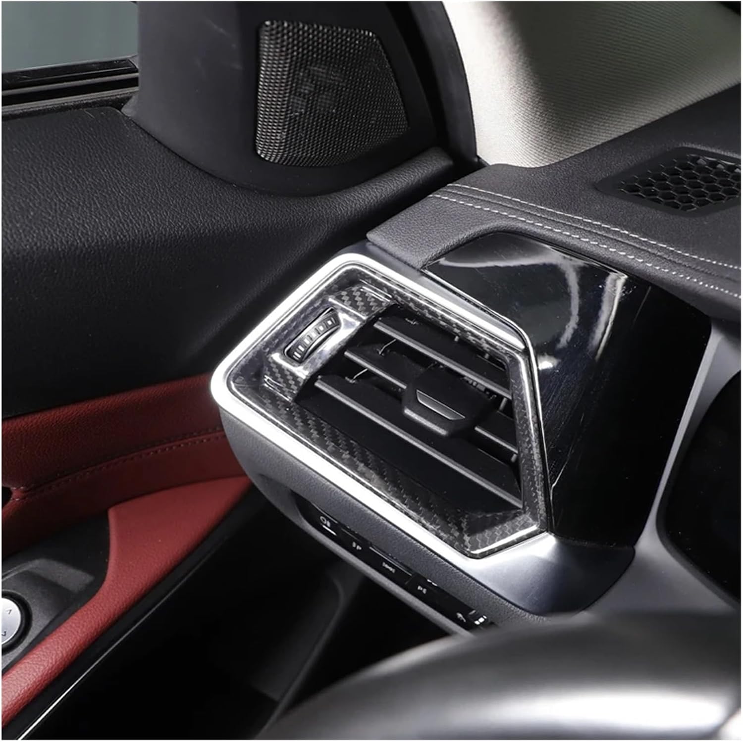 Compatible With BMW 2 3 Series G42 G20 G21 G28 M2 G87 M3 G80 M4 G82 G83 20-23 Real Carbon Fiber Car Side Air Outlet Cover
