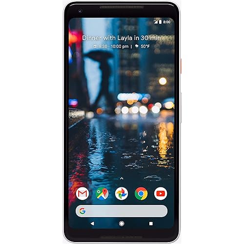 Google Pixel 2 XL Unlocked GSM/CDMA - US warranty (Black and White, 128GB) (Renewed)