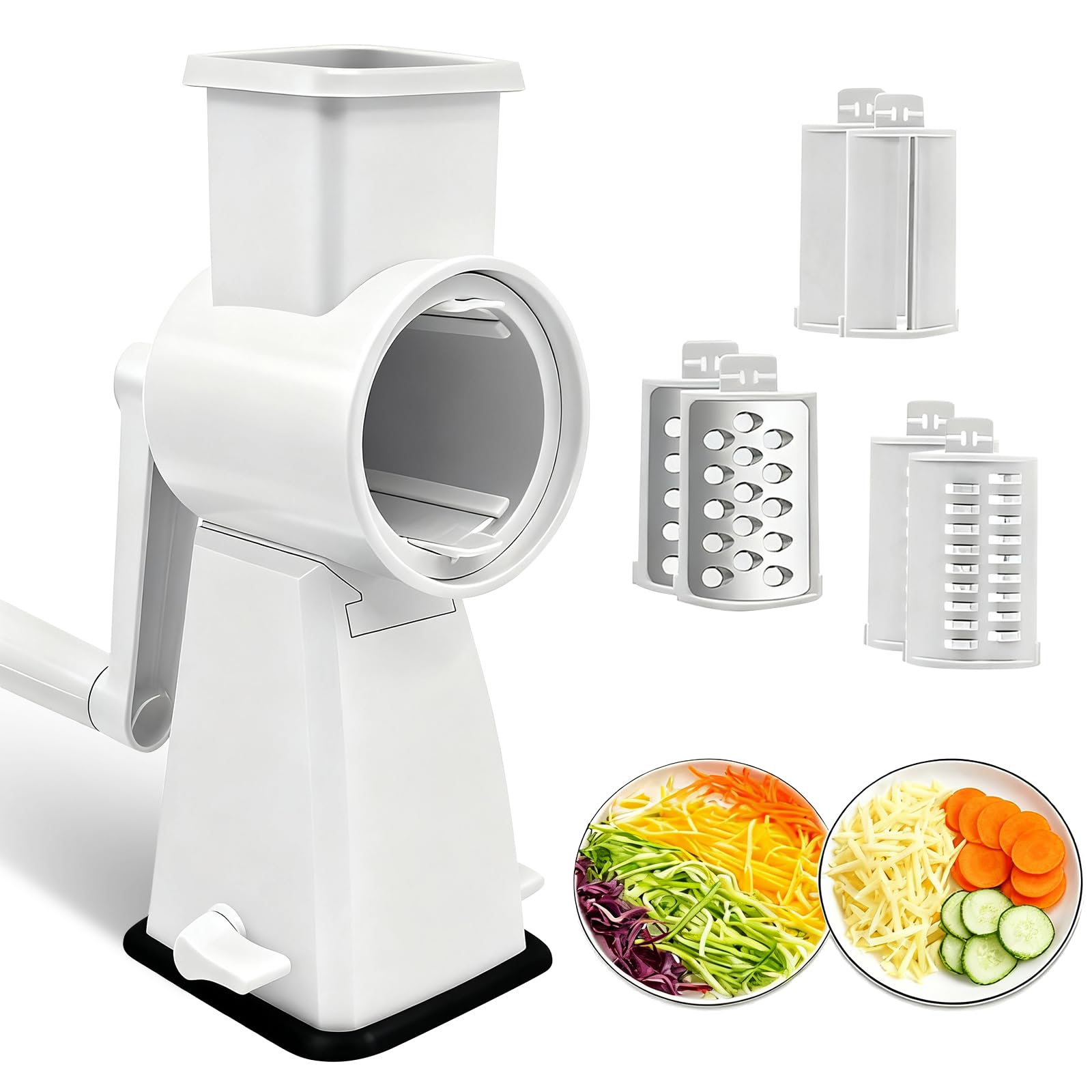Amazon.com: SUREWIN 3-in-1 Rotary Cheese Grater Handheld