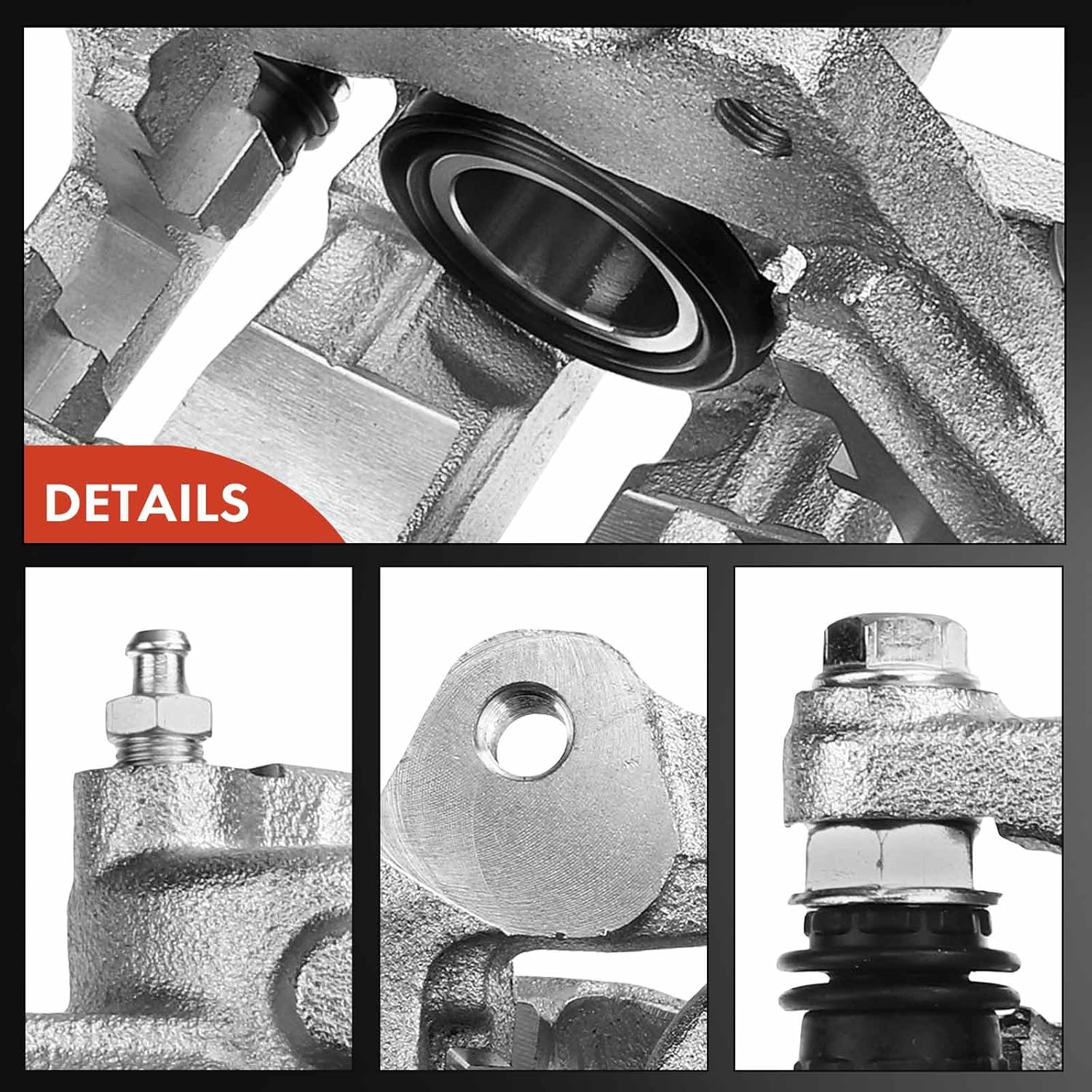 A-Premium Disc Brake Caliper Assembly with Bracket Compatible with Select Land Rover Models - LR4 2013-2016, For Range Rover Sport 2012-2013 - Rear Left Driver Side