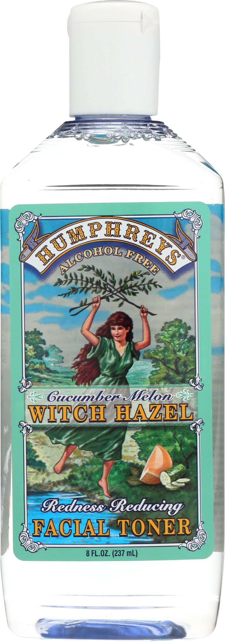 Humphrey's Witch Hazel Facial Toner, Cucumber Melon, 8 Ounce