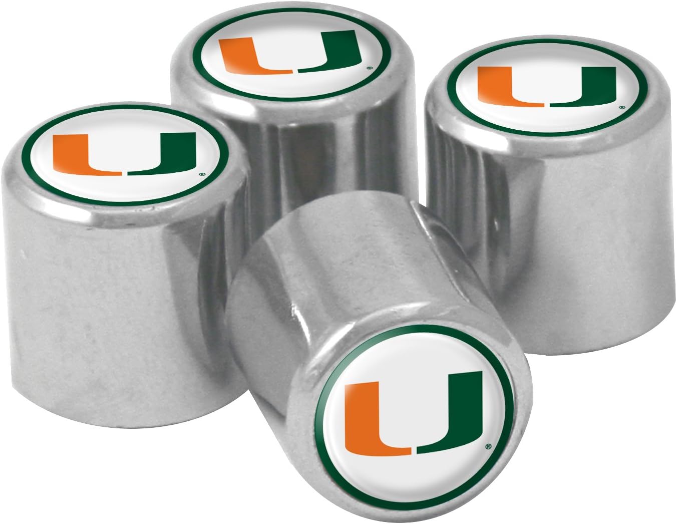 NCAA Miami Hurricanes Metal Tire Valve 