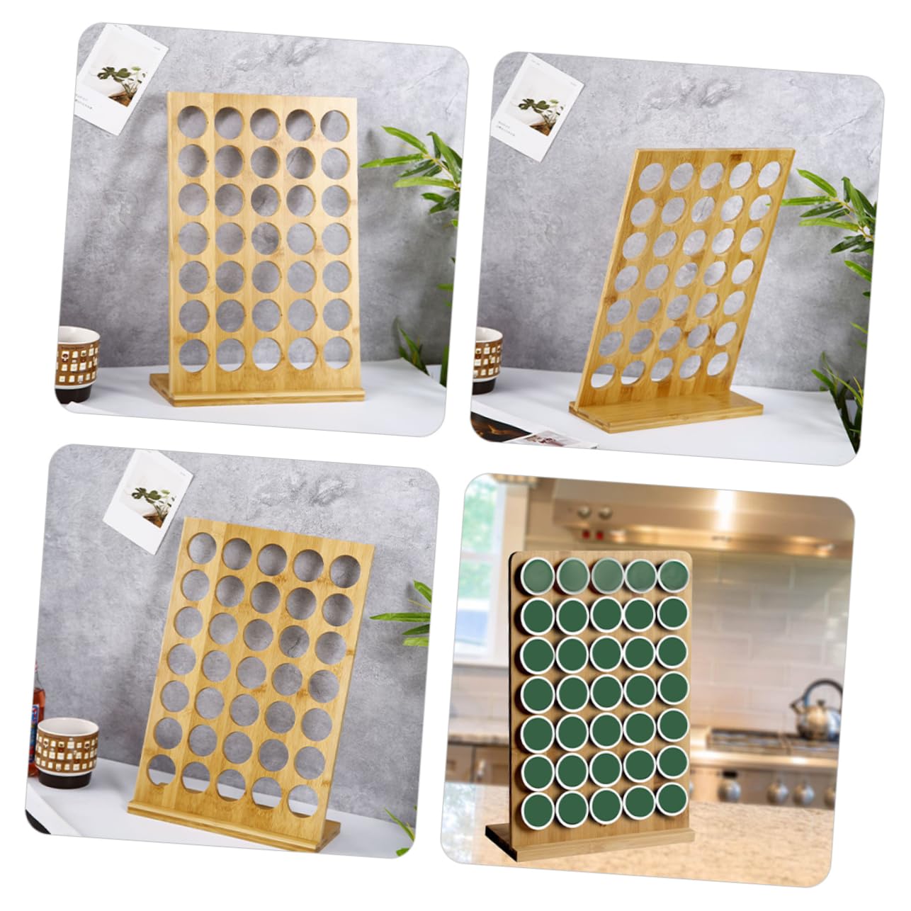 OUNONA Coffee Organizer Rack Stylish Storage for Tea Bags for Home Office Use Keeps Coffee and Tea Bags Neatly Displayed Desktop