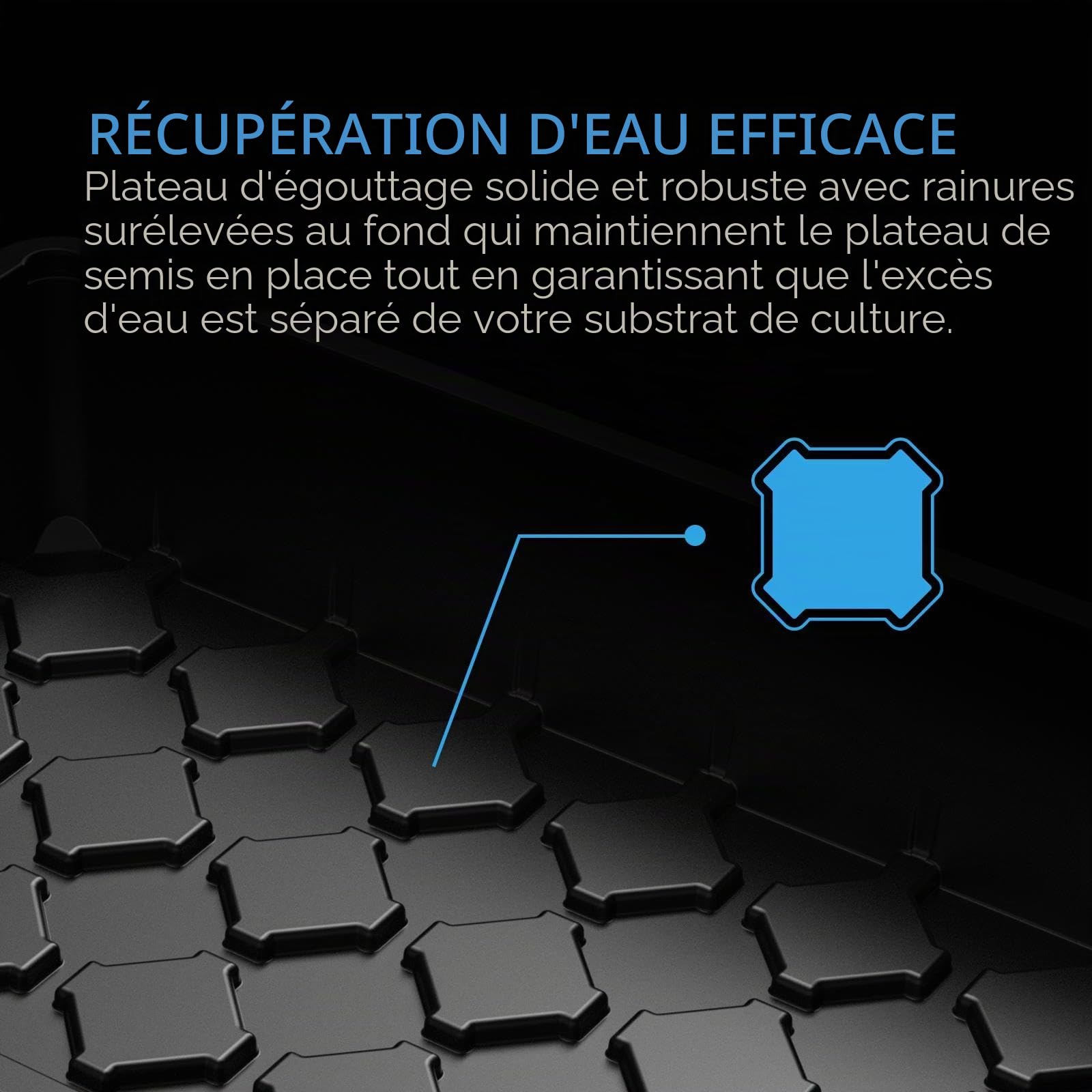 AC Infinity Dôme d'humidité, kit de Germination avec Plateau d'égouttement Robuste, Plateau de semis de 5 x 8 cellules et Panneaux d'extension ventilés en Hauteur, pour Le démarrage des graines, la