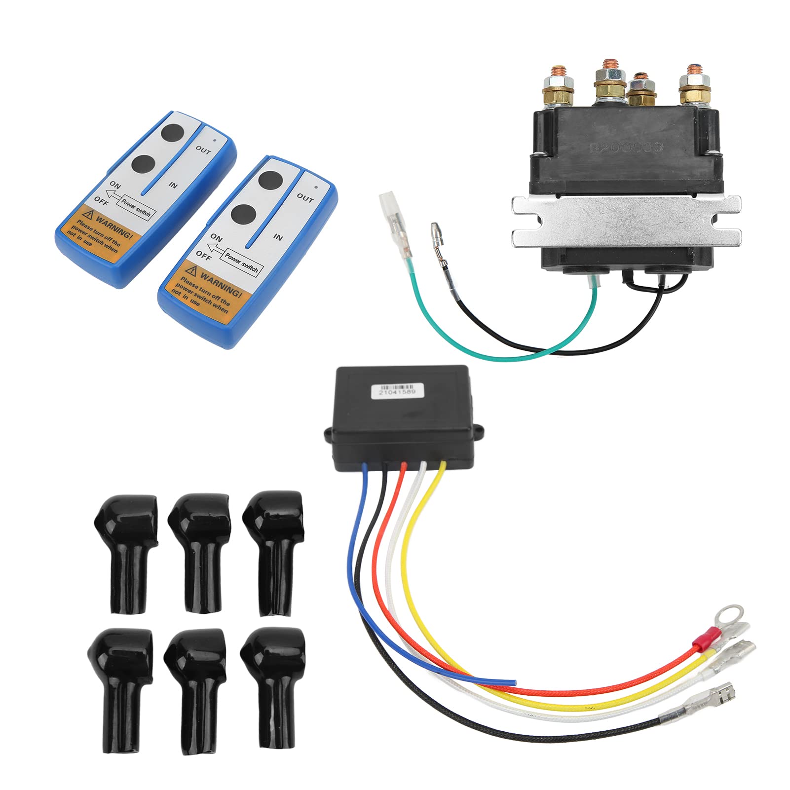 SIXRUN Przekaźnik do Wciągarki Elektrycznej, 12V 250A Solenoid do ATV UTV