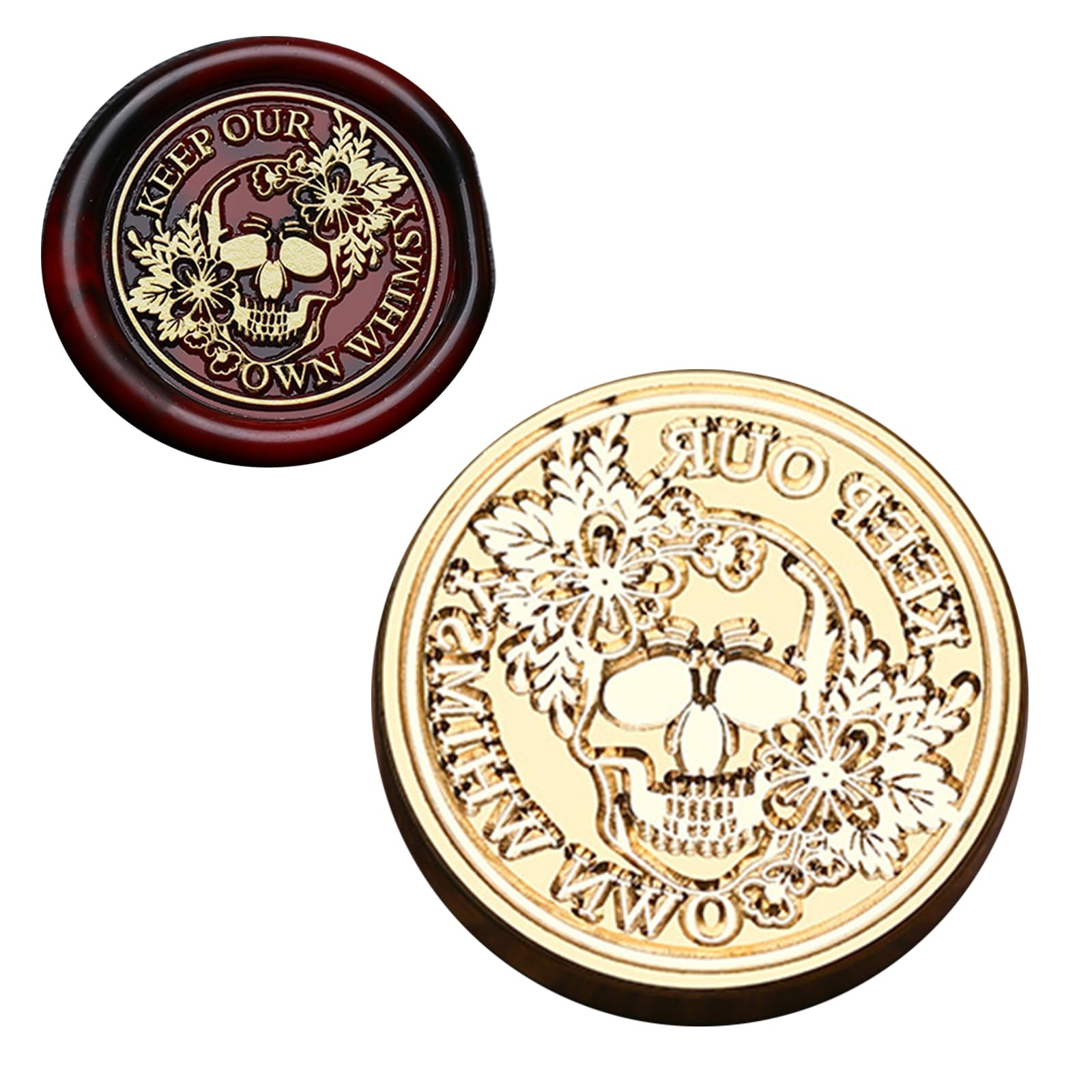 oringnat Halloween Series Waxed Seal Stamp Witch Sealing Waxed Stamp for Invitation Envelopes Cards Scrapbooking