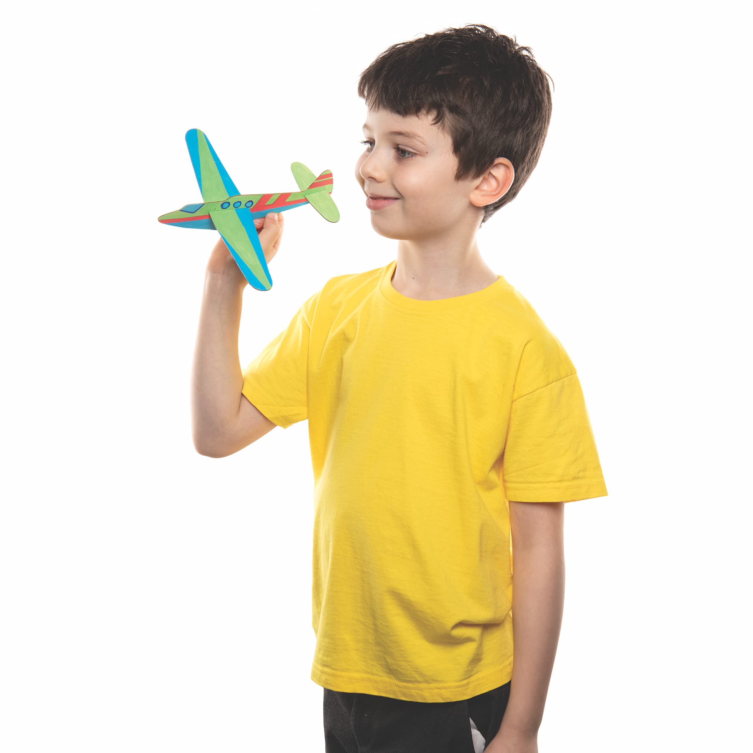 Baker Ross Planeurs Ninjas (Paquet De 8) Jouets - Noir/Rouge