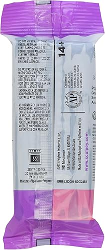Miniatura 2 de Sculpey Soufflé Polímero Horno de Arcilla para Horno,Poppyseed Black, no tóxica, barra de 7 onzas, ideal para la fabricación de joyas, vacaciones,